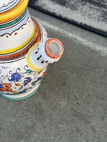 Bollitore teiera vintage FC DeRuta dipinto e firmato a mano Made in Italy - Foto 4 di 8