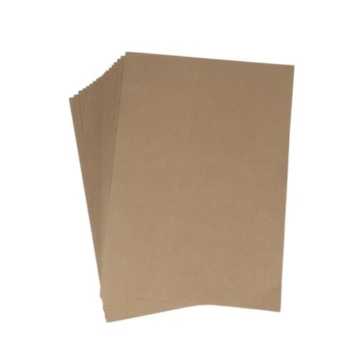 10 Kraft Paper File Folders w/ Pocket for A4 Documents - Home/Office - Picture 1 of 11