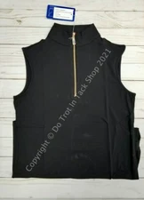 Tailored Sportsman ICEFIL Ziptop Sleeveless Shirt - Black/Rose Gold