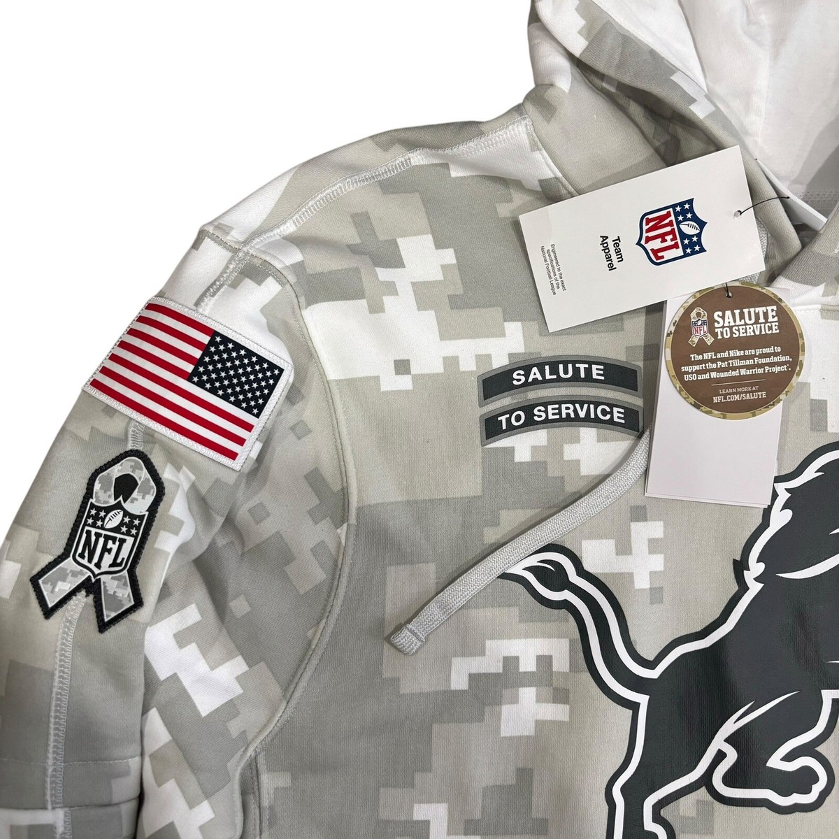 Patriots Detroit Lions Military Hoodie Nike Detroit Lions Salute To