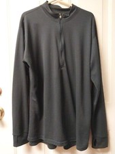 VINTAGE LL Bean Quarter Zip Mens XL Tall Pullover Mens 90s Made In USA black