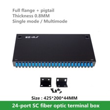 24-port SC fiber optic terminal box Single mode/Multimode full flange pigtail