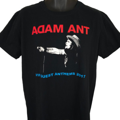Adam Ant T Shirt Mens Size Large 2017 Anthems Tour VIP Guest Exclusive Tee