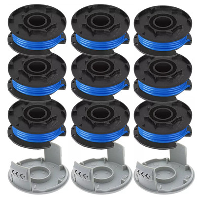 3-9Pack For Ryobi Spool One+String Trimmer Line 18V 24V 40V Weed Eater +1-3 Cap