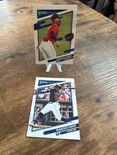 (2) Francisco Lindor 2021 Donruss Card LOT Base #139 + Image Photo Variation 