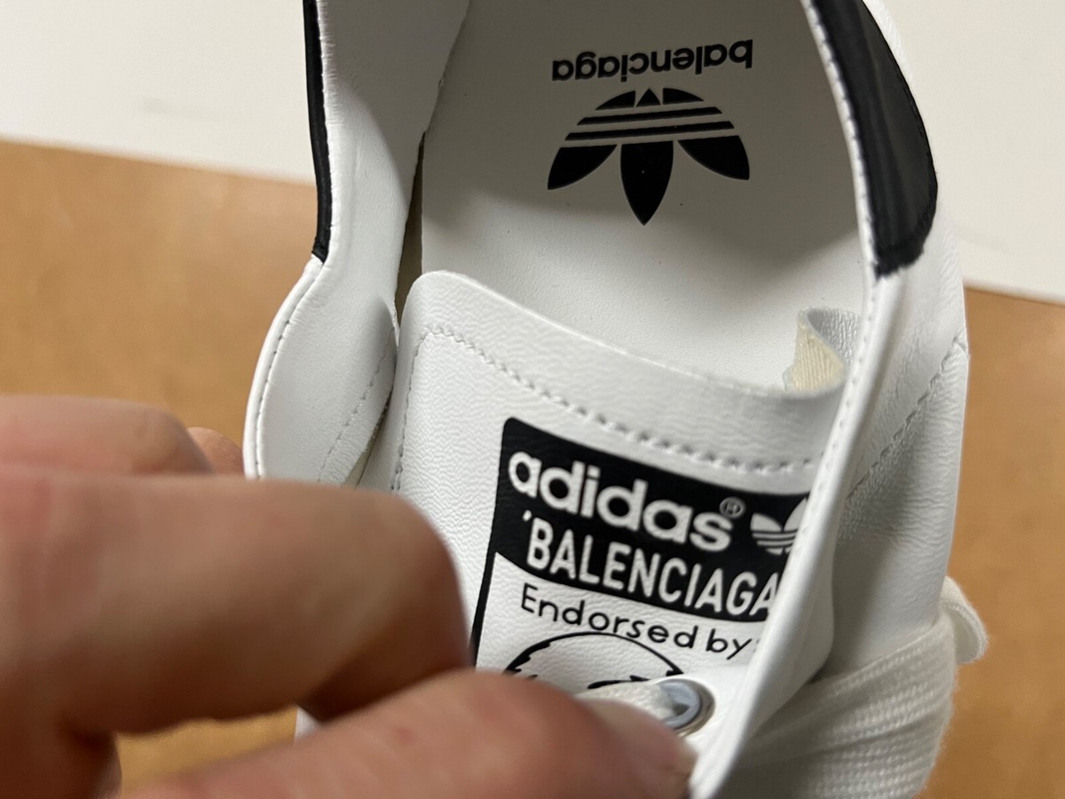 NIB Balenciaga x Adidas Stan Smith White Black US 11 EUR 44 IF0373