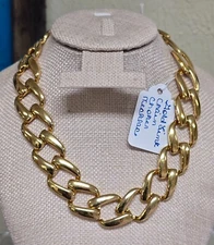 Vintage Napier Link Statement Necklace - Choker Gold Tone Estate Item SALE!!!