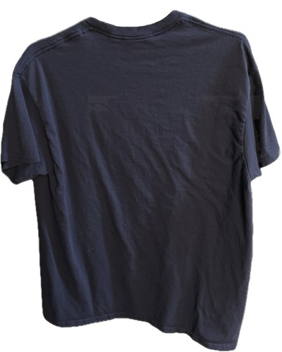 University of Michigan T Shirt Navy Short Sleeve Maize Men’s Large Cotton - EUC - Picture 3 of 5