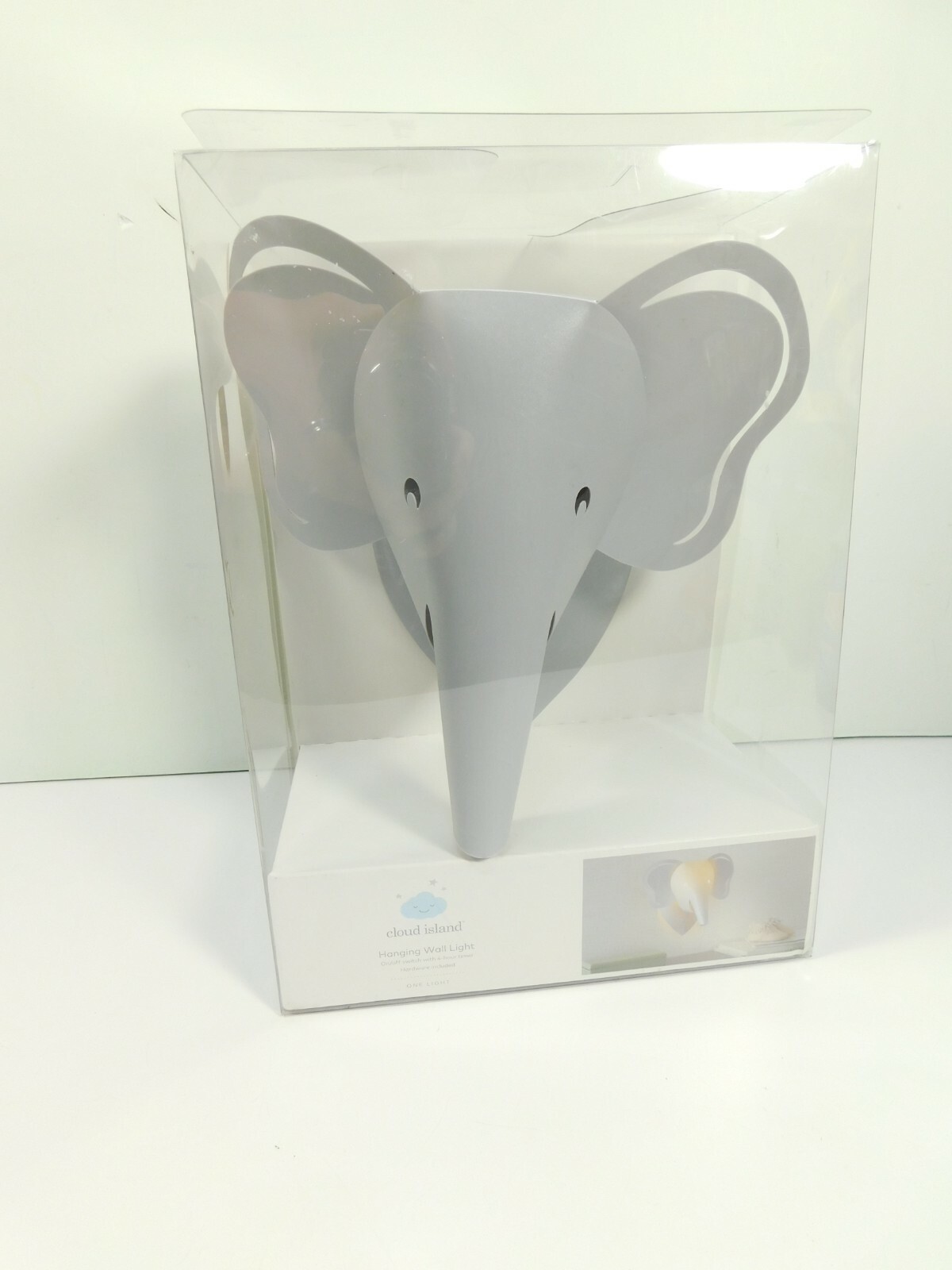 Cloud Island Elephant Hanging Wall Light Decor Nursery Baby Infant NEW