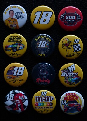 Kyle Busch - 1 1/2'' Inch Magnet Set (Set of 12)