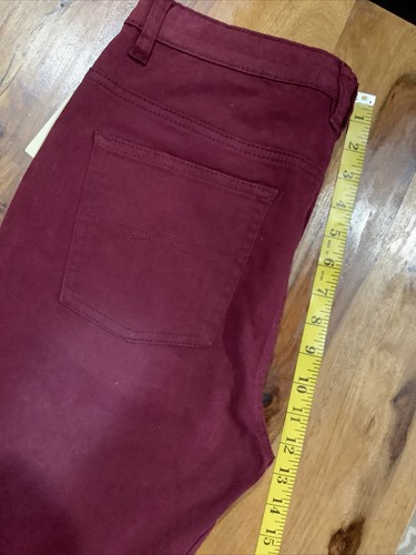Lucky Brand Chino Jeans Boy's 20 Youth 29x31 Zinfandel Maroon Slom Fit New - Picture 7 of 10