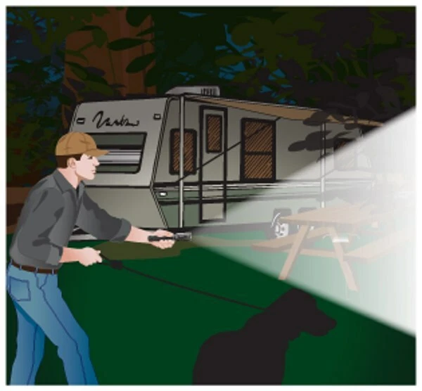 Luz flash recargable de haz alto roja # HRFR-2, VENDIDA CADA UNA Foto 3 de 3