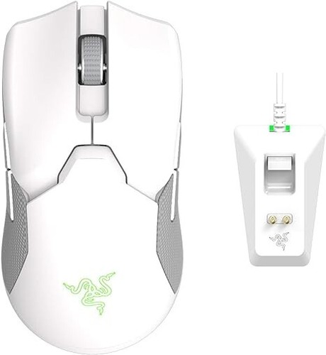 Razer Viper Ultimate Mercury Wireless Gaming Mouse with Charging Dock-Pre-Owned