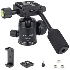 Tripod Ball Head with Handle Panoramic Monopod Ball Head with Phone Clip