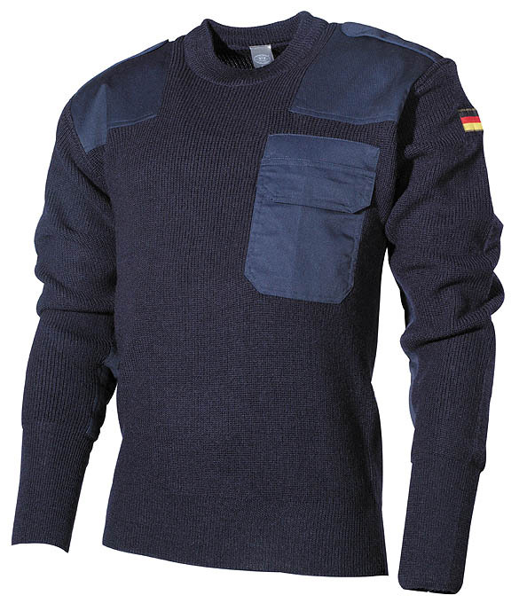 Bundeswehr BW Marine Luftwaffe German Army Sweater Pullover blau