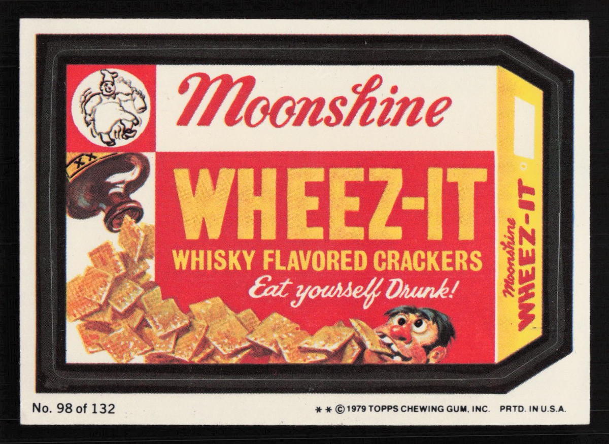 1979 Topps Wacky Packages #98 Moonshine Wheez-it Card TCCCX D | eBay
