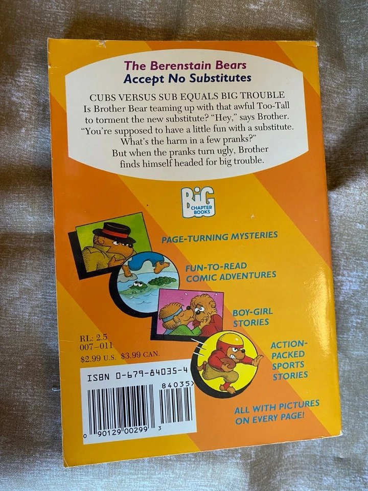 1993 The Berenstain Bears: Accept No Substitutes Foto 2 de 4