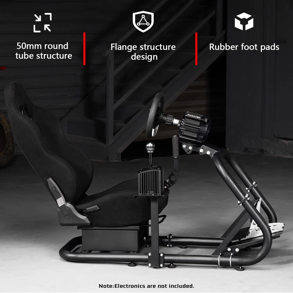 Dardoo Racing Sim Cockpit Rahmen mit Schwarzem Sitz Passend für Logitech G29 - Bild 3 von 4