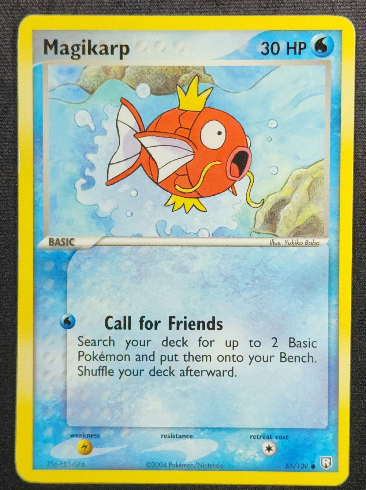 Magikarp 65/109 2004 EX-Team Rocket Returns Common Pokemon Card