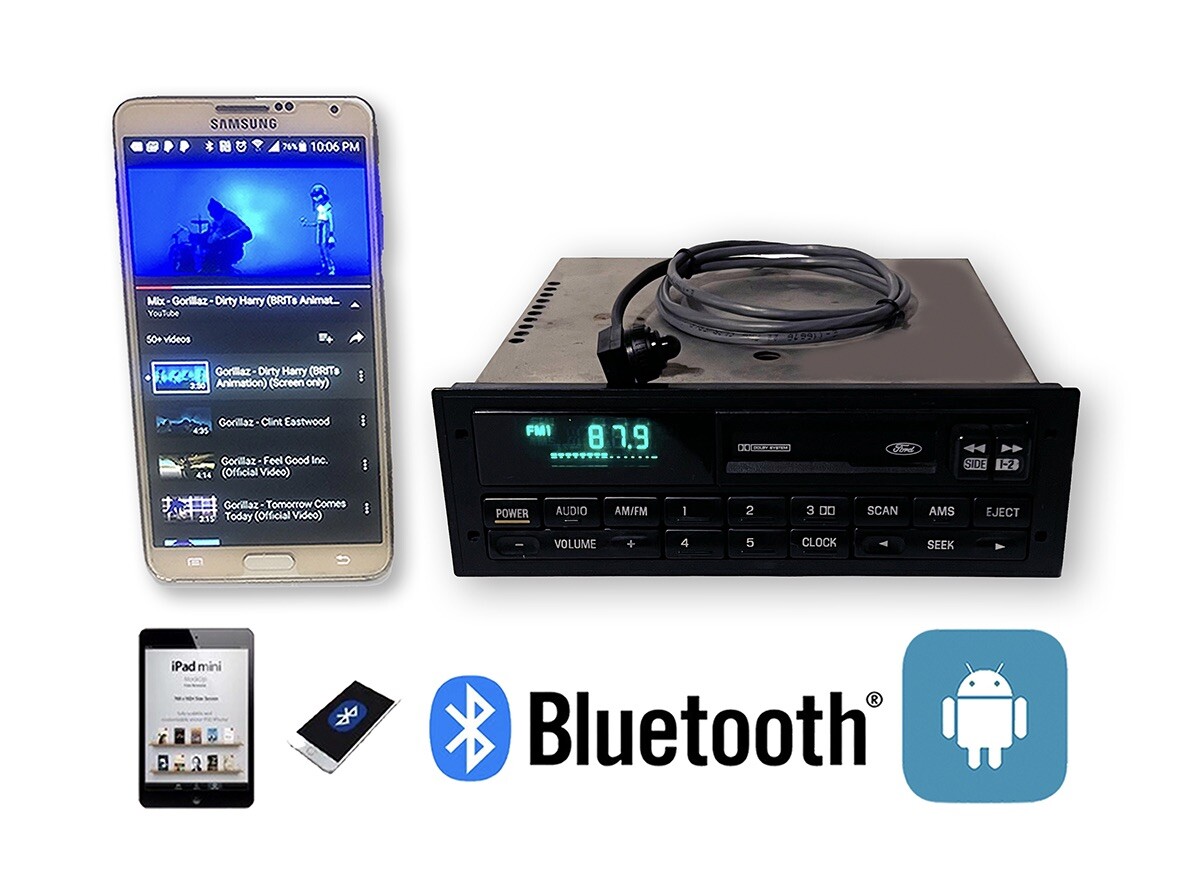 93-96 Ford Mustang CASSETTE Oem Radio F3ZF-19B132-AE Bluetooth