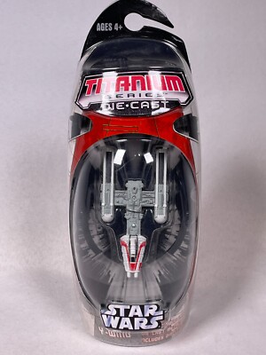 Y-WING (Red) Star Wars Titanium Series Micro Machines Die Cast Ship NEW