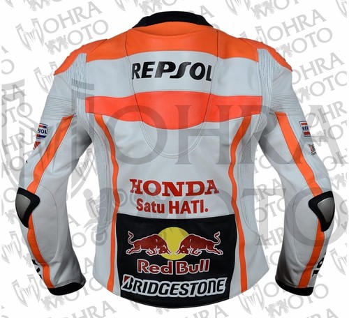 Honda REPSOL Chaqueta de moto de piel de vacuno de 1,3mm Chaqueta de moto unisex - Bild 4 von 5