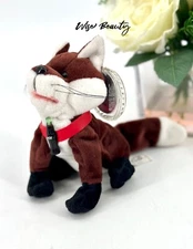 Vintage Coca-Cola International Fannie Fox Plush Stuffed Animal Beanie NEW 1999