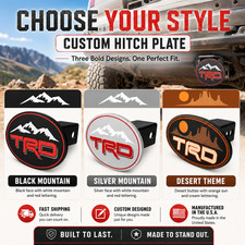 Trd Mountain Tow Hitch Cover For Toyota - Tow Hitch Plate