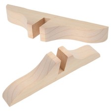 2 Pcs Room Divider Feet Wooden Stand Base for Folding Screen Household Divider