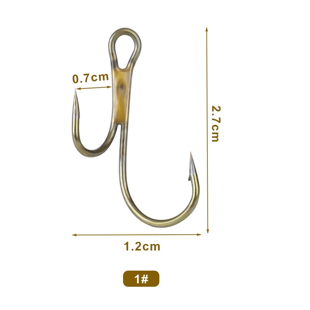 Gancio da pesca dorato gancio barbuto di qualità superiore 20 pz gancio da pesc