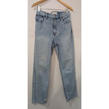 Abercrombie Fitch The 90s Straight Ultra High Rise Jeans Size 28/6R Light Wash