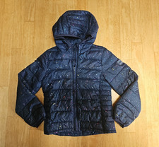 Gap Girl Puffer Jacket Coat Size Navy Blue M 8-9