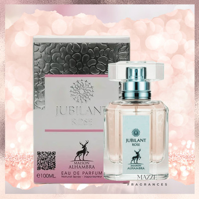 Jubilant Rose Eau de Parfum 100 ml 3.4 oz by Maison Alhambra ''Versencia Crystal''