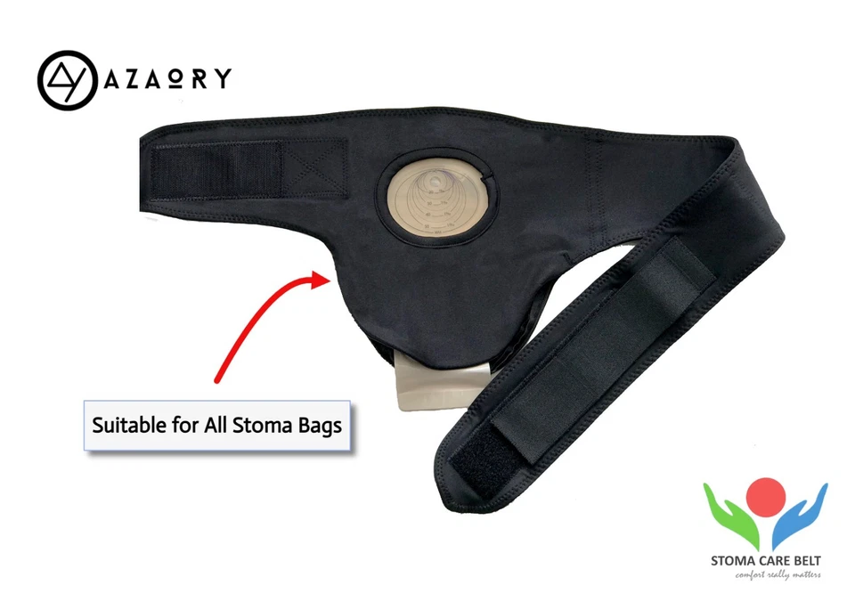 VERTICAL Stoma Belt- Ostomy Belt- ileostomy Belt-Stoma Support Belt - Image 3 of 4