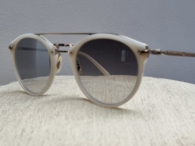 OLIVER PEOPLE REMICK SONNENBRILLE POLIERT CREMEWEISS EIN URLAUB & MODEKLASSIKER