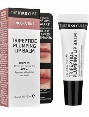 The Inkey List Tripeptide Plumping Lip Balm Mocha Tint 10ml Hydrating Balm NEU