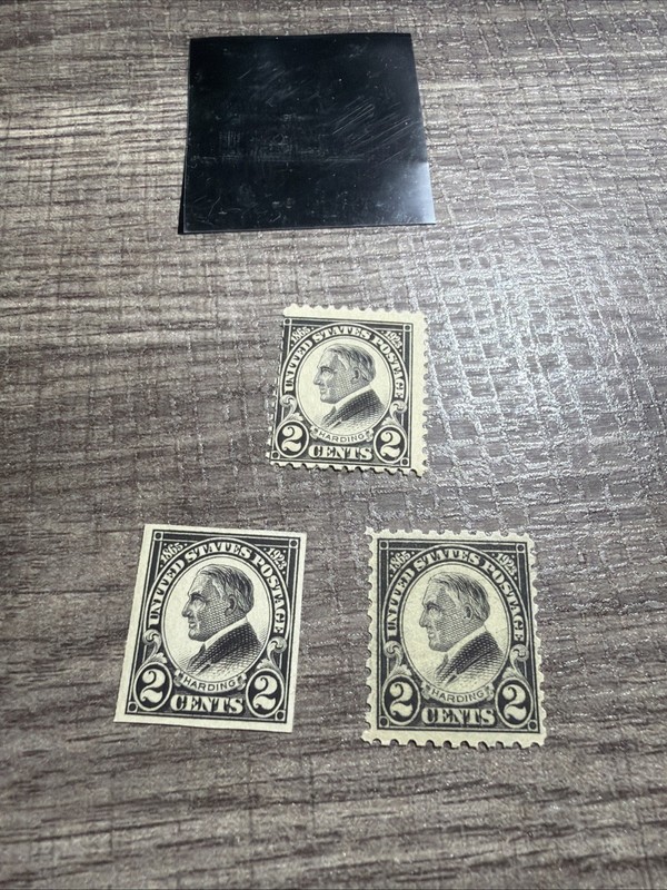 US 610-612 MLH 2c  Harding Black Stamps Lot Unused Early 20th Century 