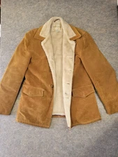 Vintage SCHOTT BROS Rancher Suede Leather Sherpa Western Jacket Men’s Size 42