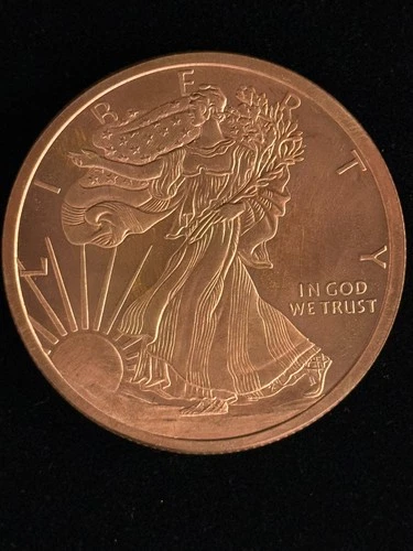 5 oz .999 Fine Copper Round | Walking Liberty Design | Golden State Mint