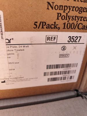 (100/Cs) CORNING Costar 24-Well Polystyrene TC Treated Culture Plates w/Lid 3527