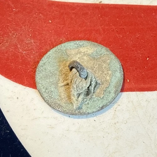 Dug Civil War 💥 🇺🇸 💣 Confederate Coat Flower  Button With Thread