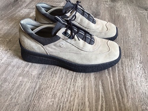 Ecco weiche bequeme Damen-Wanderschuhe Größe 37 US 7 beige hellbraun Schnürschuhe Oxford-Schuhe - Bild 1 von 13