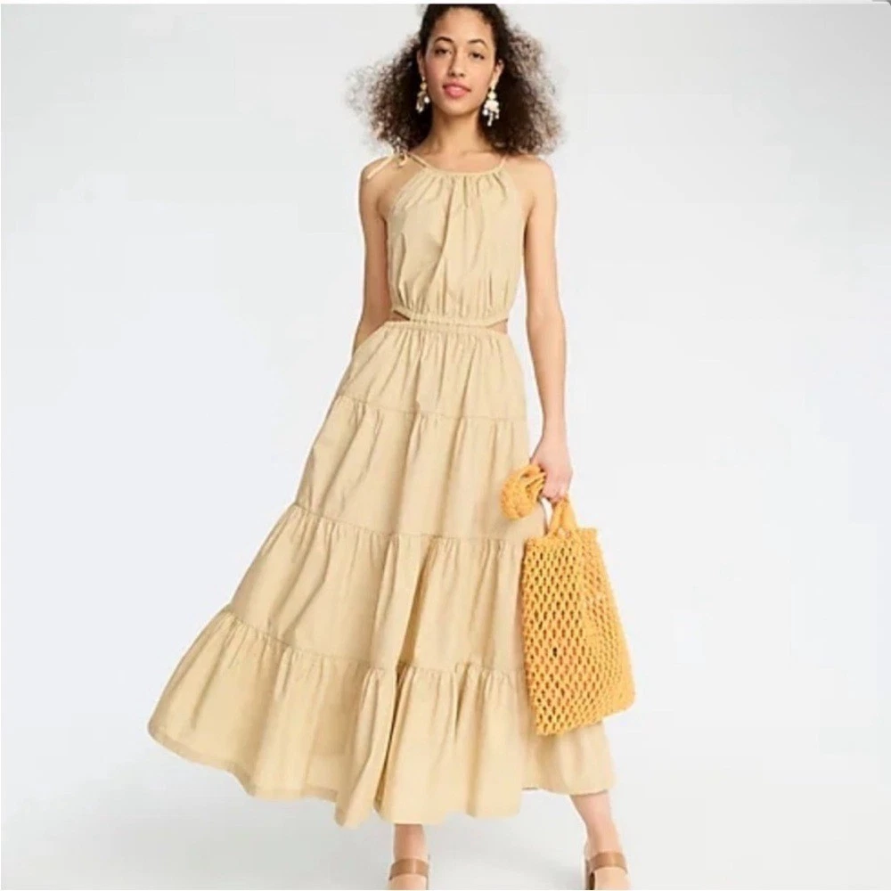 j crew gold goma dress Gold crinkled mini dress for women with puff sleeves – Gimaguas main image 0