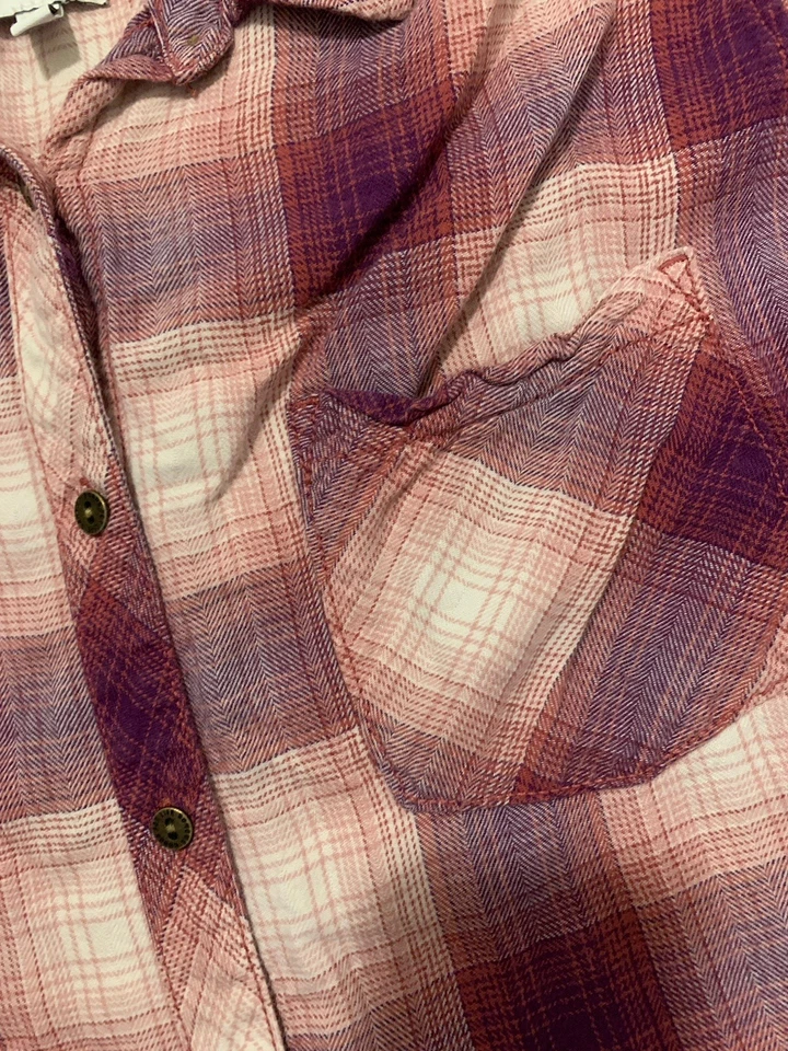 Camisa de franela con botones manga larga Sonoma para mujer talla 3Xl Foto 4 de 4