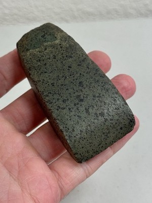 Native American Indian Green Stone Tool Celt Axe Head Pre Historic Artifact