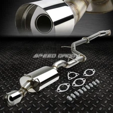 FOR 12-15 HONDA CIVIC COUPE 2-DR R18 l4 4" MUFFLER TIP CATBACK EXHAUST SYSTEM