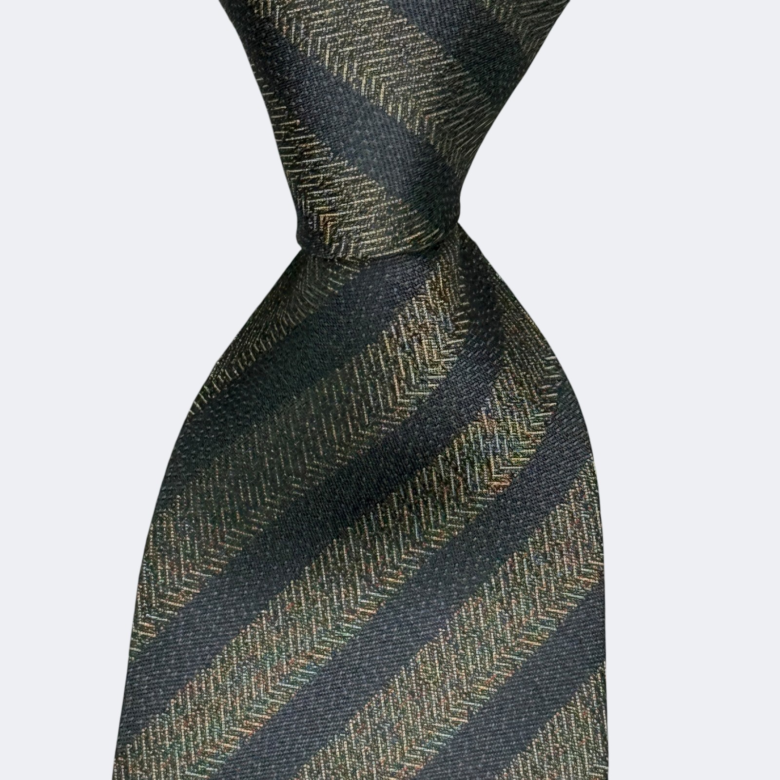 Issey Miyake Tie Silk Vintage Necktie Stripe Design Multi Color Made In Japan