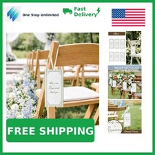 RTXLEZM Green Stripe Reserved Seating Signs 6 Pack