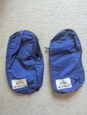 Vintage Gregory Backpack Side Pocket Pouches Pair Blue Made in USA Old Logo 90s