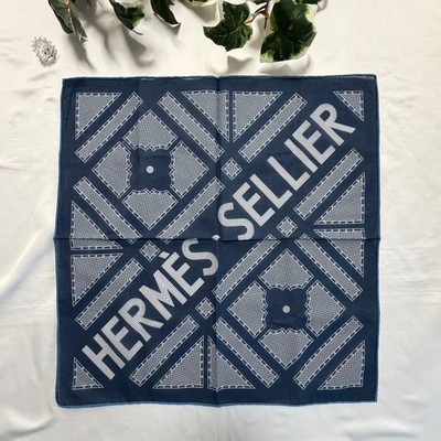 Hermes Cotton Handkerchief Sellier